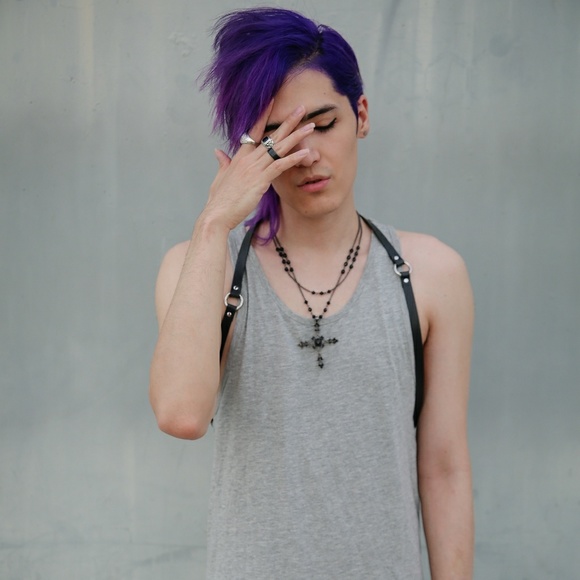 Nwt Black Leather Shoulder Body Harness Unisex New - Picture 4 of 8