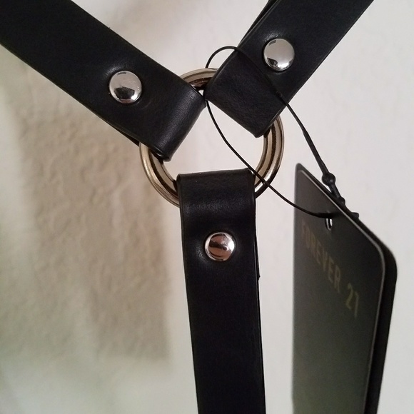 Nwt Black Leather Shoulder Body Harness Unisex New - Picture 7 of 8