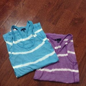 Stripped Tye-Dye like racer backs