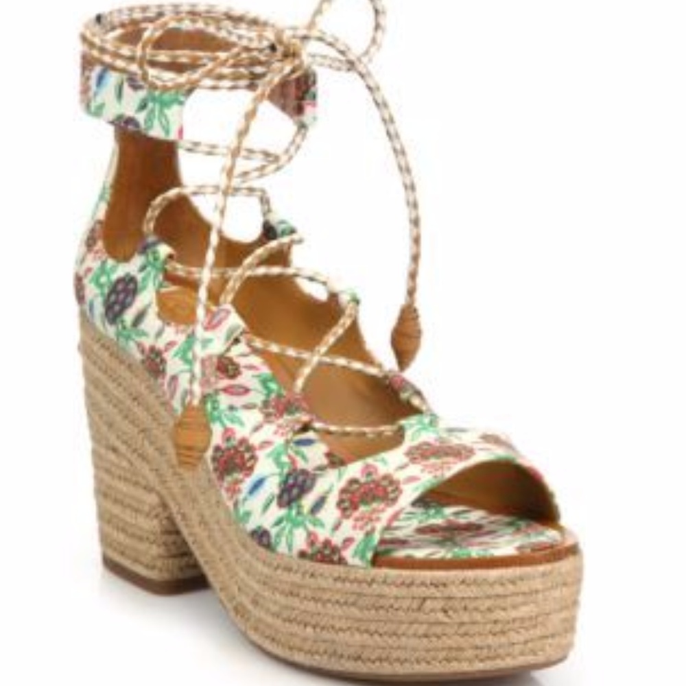 SOLD! Tory Burch Positano Espadrille 8.5 Sandals