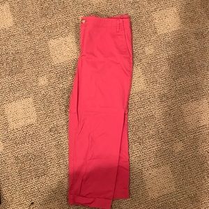 Pink cropped pants