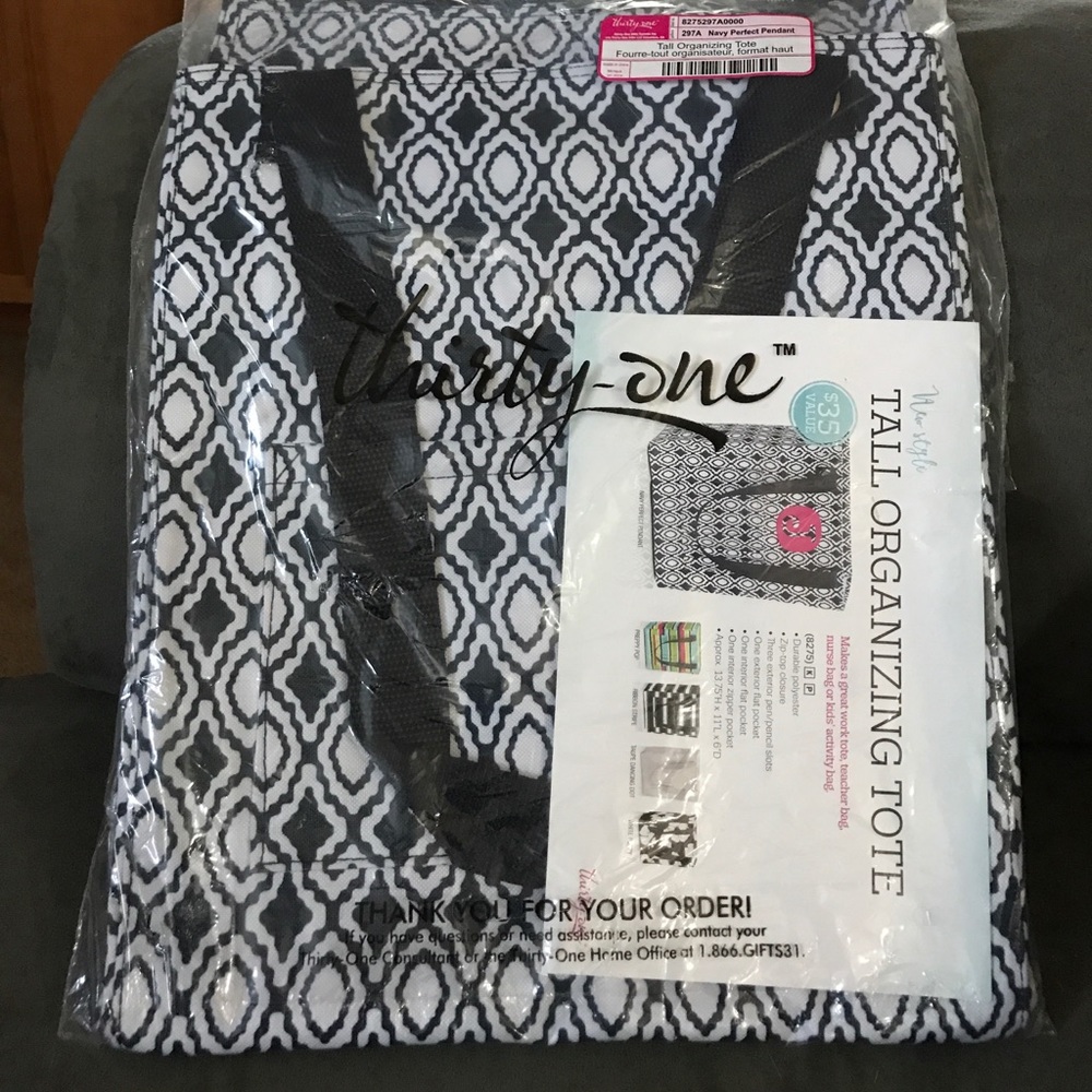 Thirty-one Tall Organizing Tote NavyPerfectPendant