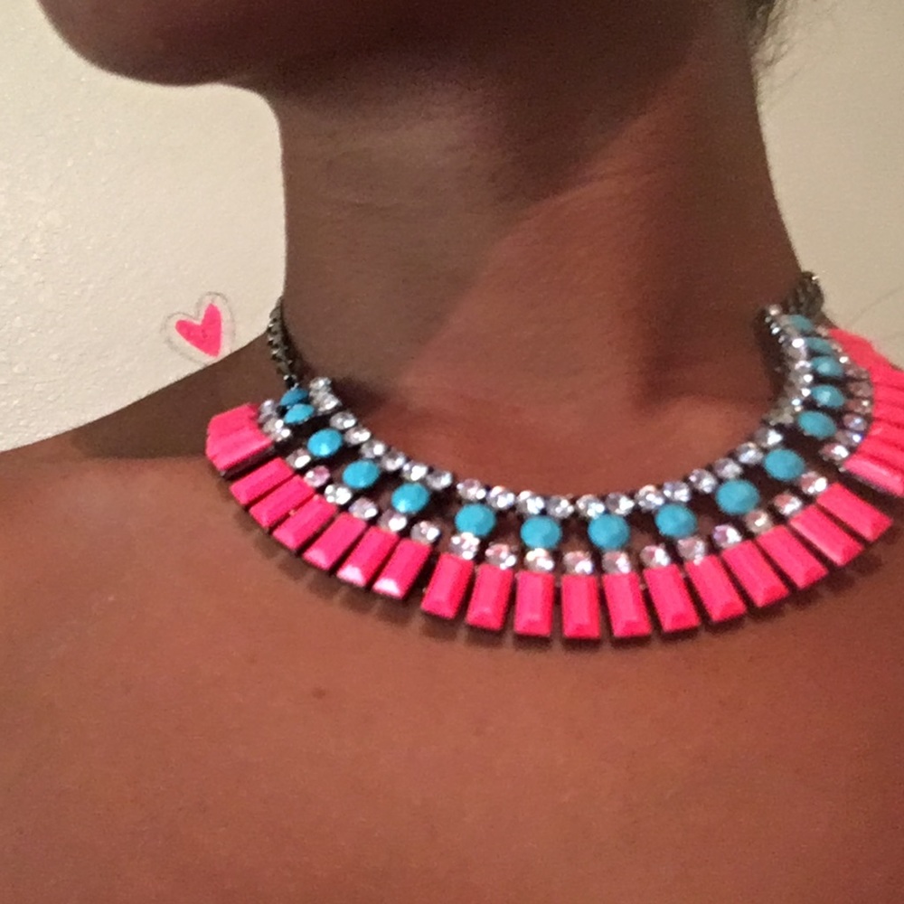 Teal n Fuchsia neck collaboration