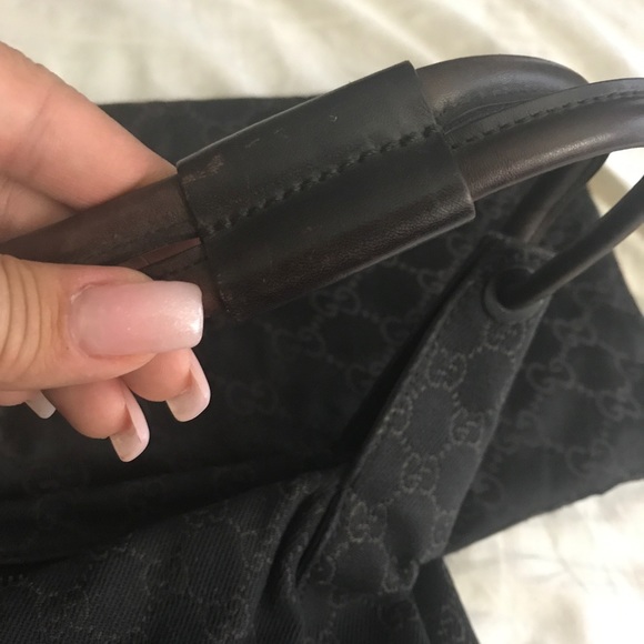 100% Authentic Gucci Canvas Hobo Handbag - Picture 3 of 8