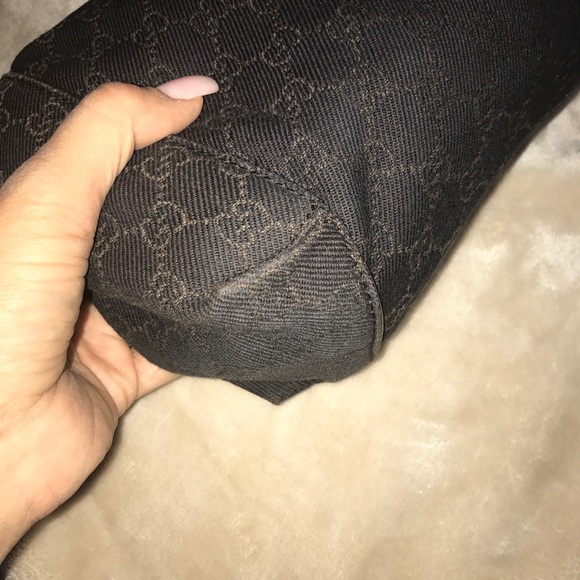 100% Authentic Gucci Canvas Hobo Handbag - Picture 7 of 8