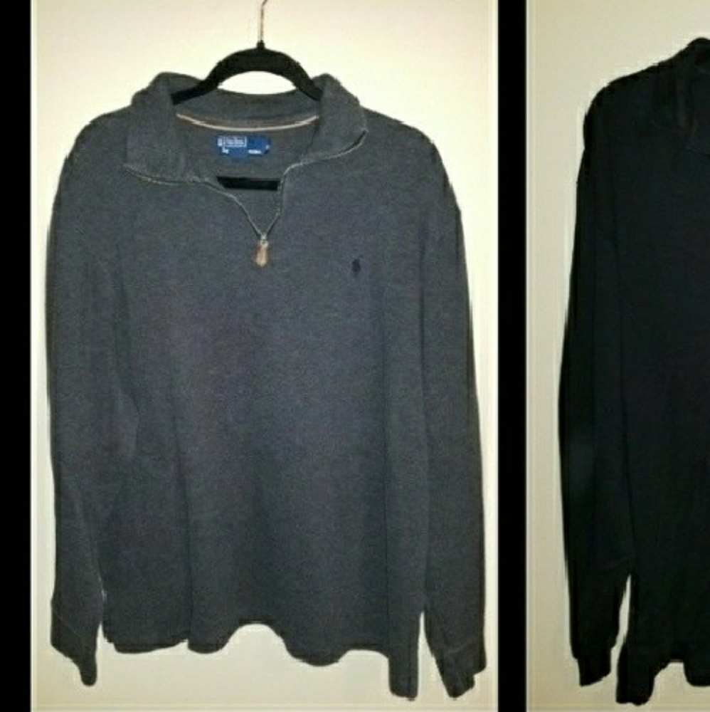 Grey Polo Half Zip