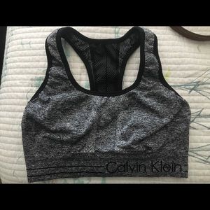 Grey, Calvin Klein sports bra
