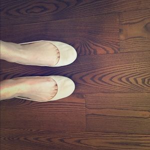 Nude J Crew Ballet Flat