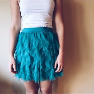 Turquoise skirt