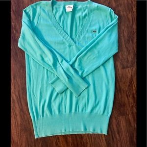 Teal Lacoste sweater