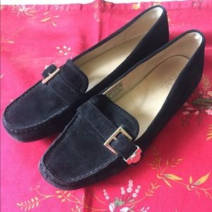 Ugg black suede loafers
