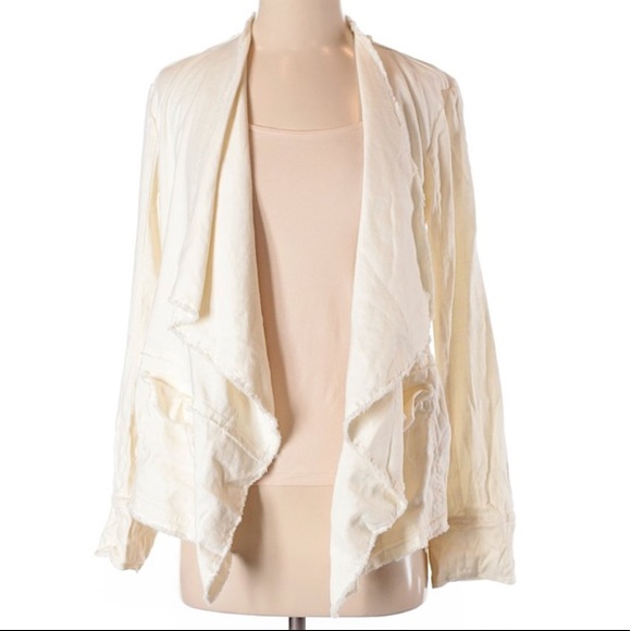 Free People Jackets & Blazers - Free People 'Raw Femme Linen Jacket' XS NWT