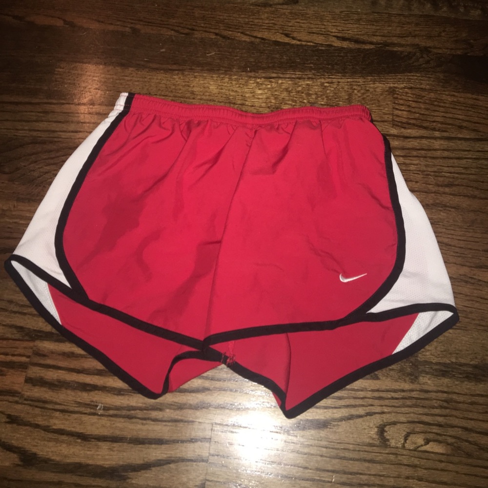 Dri-fit red Nike shorts