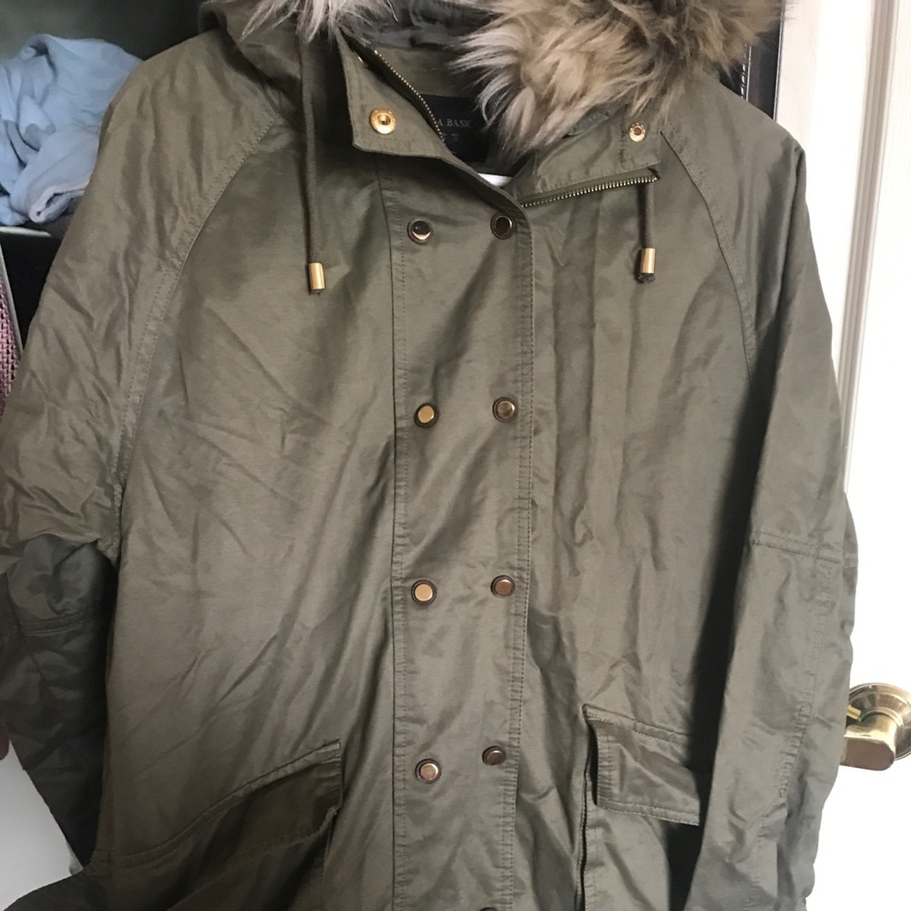 Zara coats green