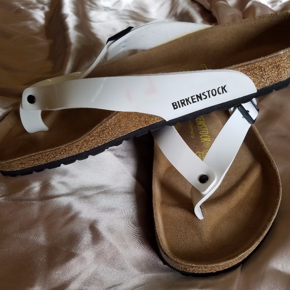 White Patent Adria Birkenstocks!