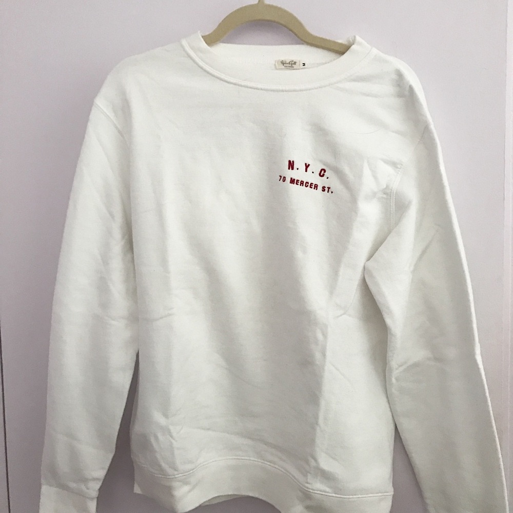 Brandy Melville White Erica Sweatshirt