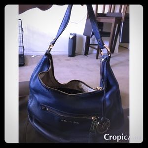 Navy Blue Michael Kors Hobo Purse AUTHENTIC