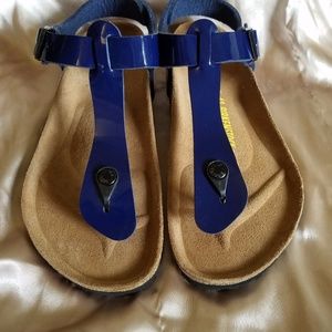 Birkenstock Shoes - Navy Blue Patent Leather Kairo Birkenstock! Birkenstock Shoes - Navy Blue Patent Leather Kairo Birkenstock!