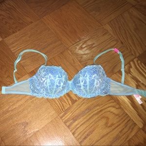 Light and Dark Blue Pushup Bra