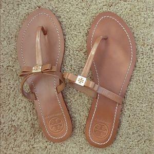 Tory Burch sandals, nude.