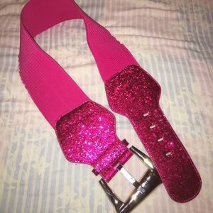 *FINAL REDUCTION* Hot Pink Sparkly Belt