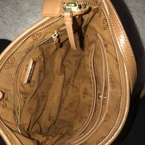 Gently used tory burch brown leather cross body