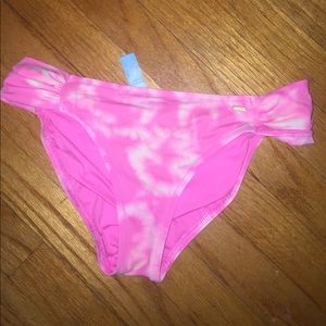 Hot pink tie dye Victoria a Secret bikini bottom