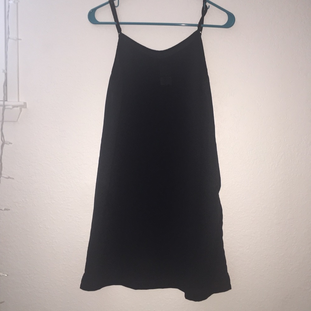 Black slip dress