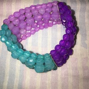 Purple|Blue Beaded Bracelet
