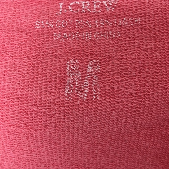 Vintage Terry Cloth J Crew Pink ShortSleeve Hoodie - Picture 3 of 5