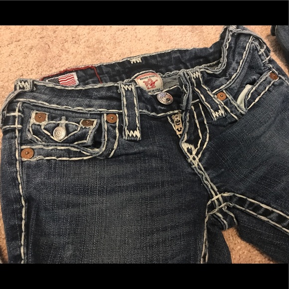 True Religion Joey Super T White Stitch 