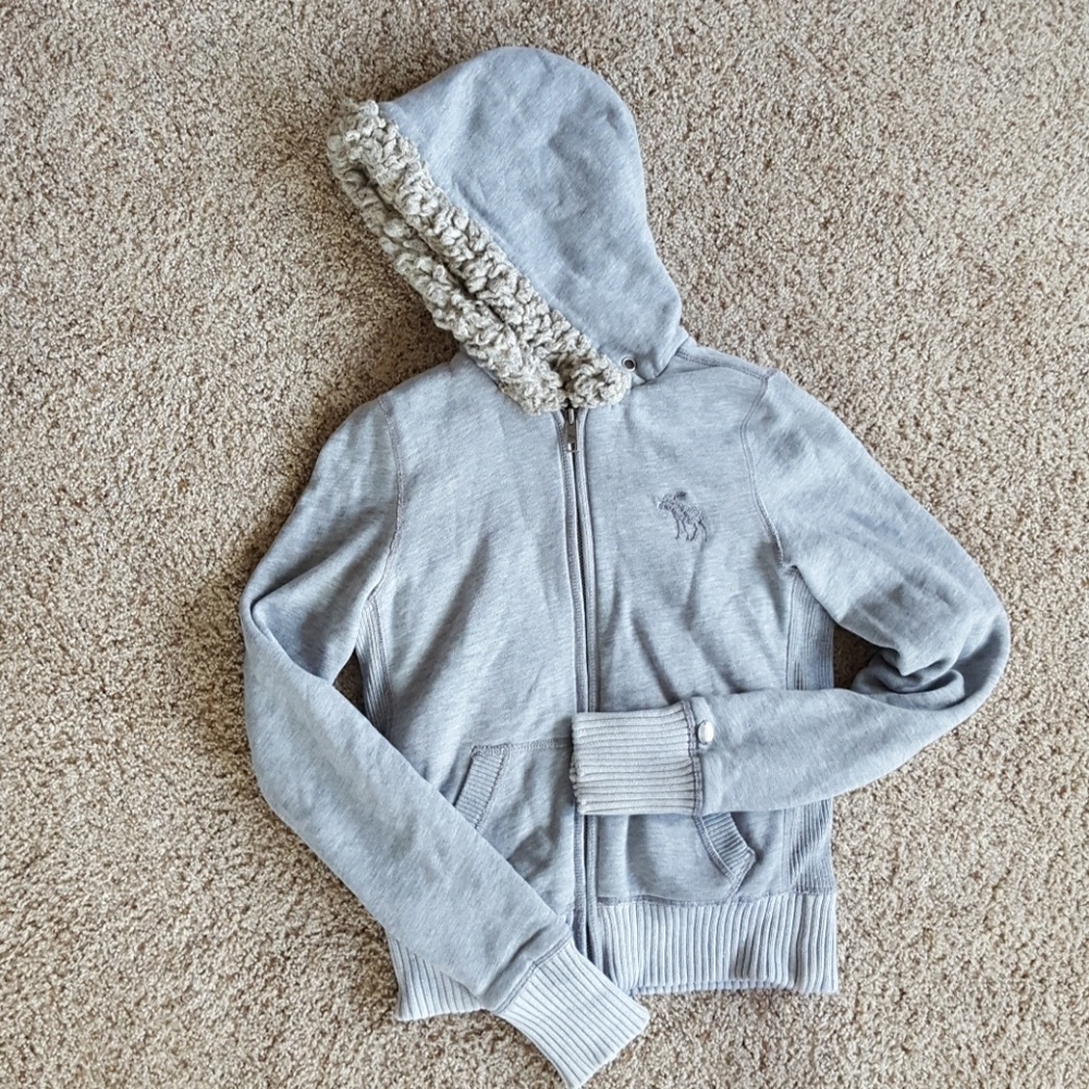 Abercrombie and Fitch Vintage faux fur hoodie
