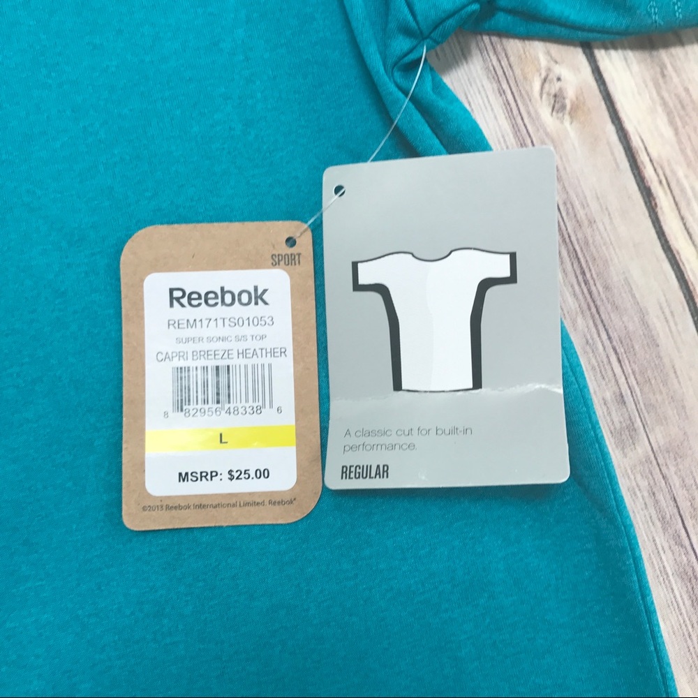 ❤️SALE❤️ NWT- Reebok Performance/Sport, Turquoise - Picture 3 of 4