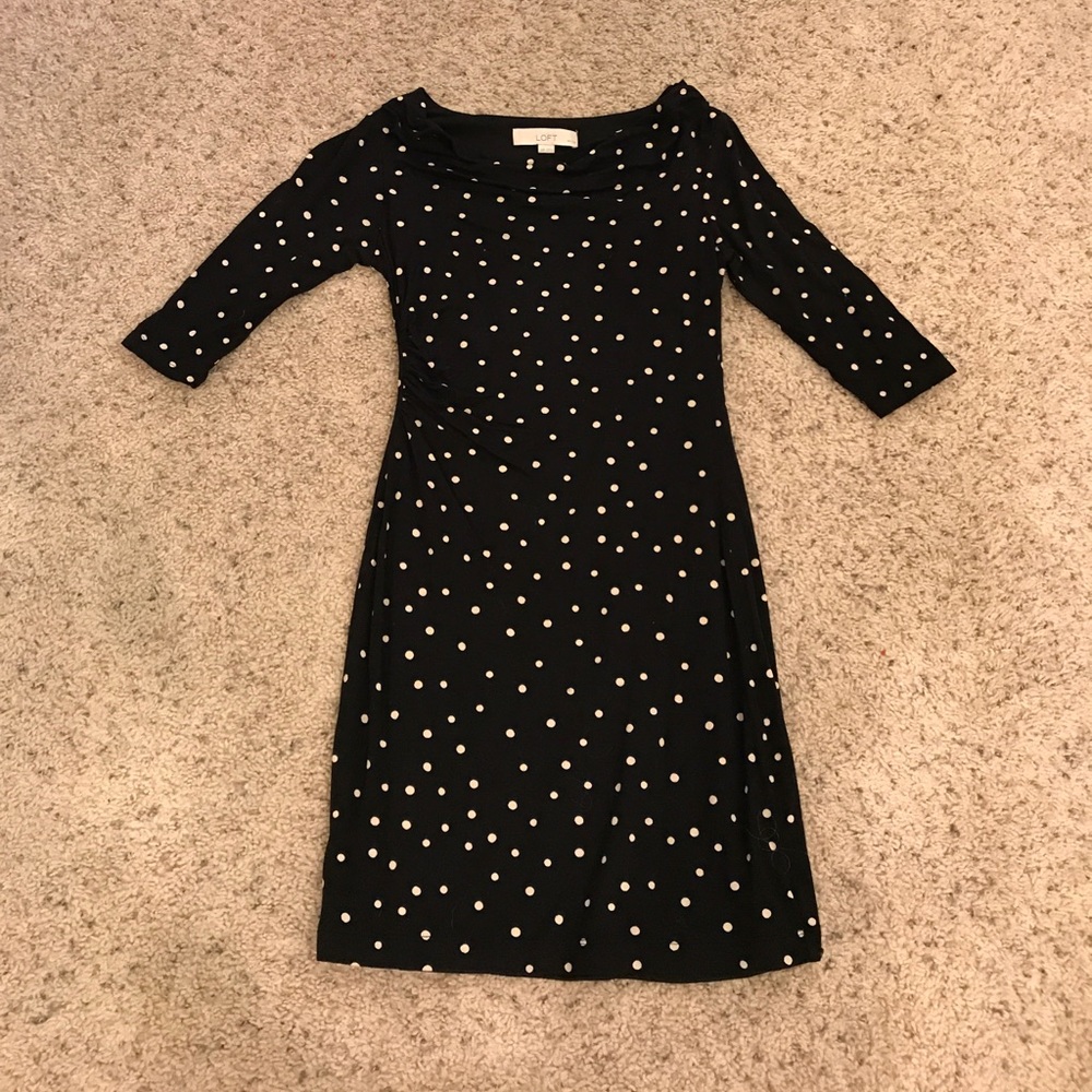 LOFT polka dot dress