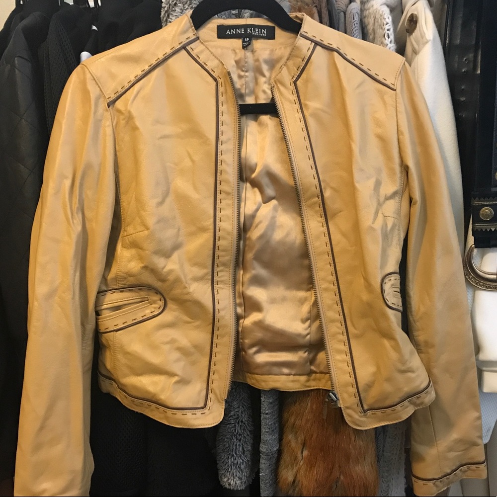 Anne Klein NY leather jacket