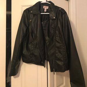 brand new faux leather jacket