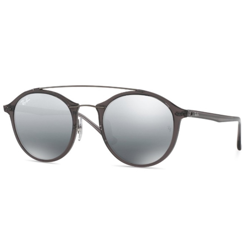 Ray-Ban Phantos Clubround Grey Mirror Sunglasses