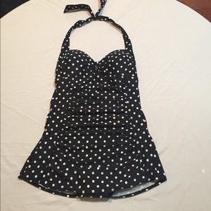 Poka dot swimsuit