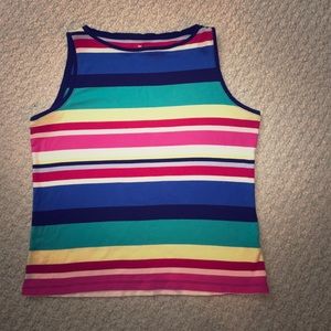 Talbots XL Multi Color - Stripe Sleeveless Top