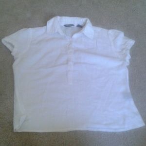 White short sleeved top