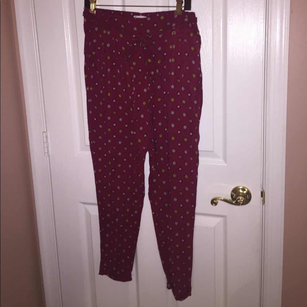 Hollister printed flowy pants