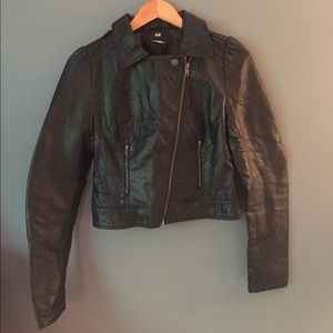 Black faux leather Jacket