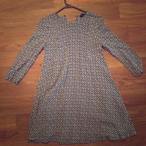 H&M patterned long sleeve dress
