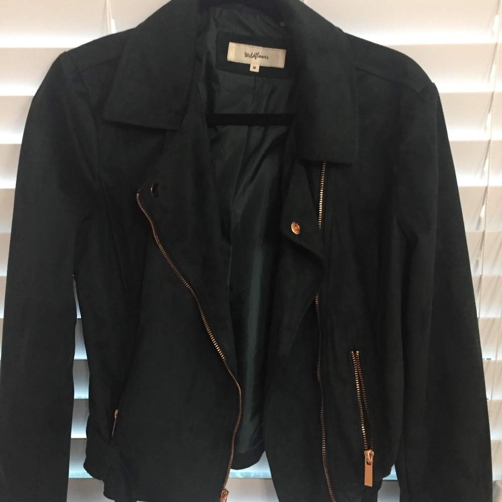 Green Jacket with rose gold hardware.size medium.