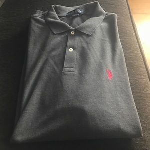 PIQUE MESH LOGO POLO SHIRT *NWOT