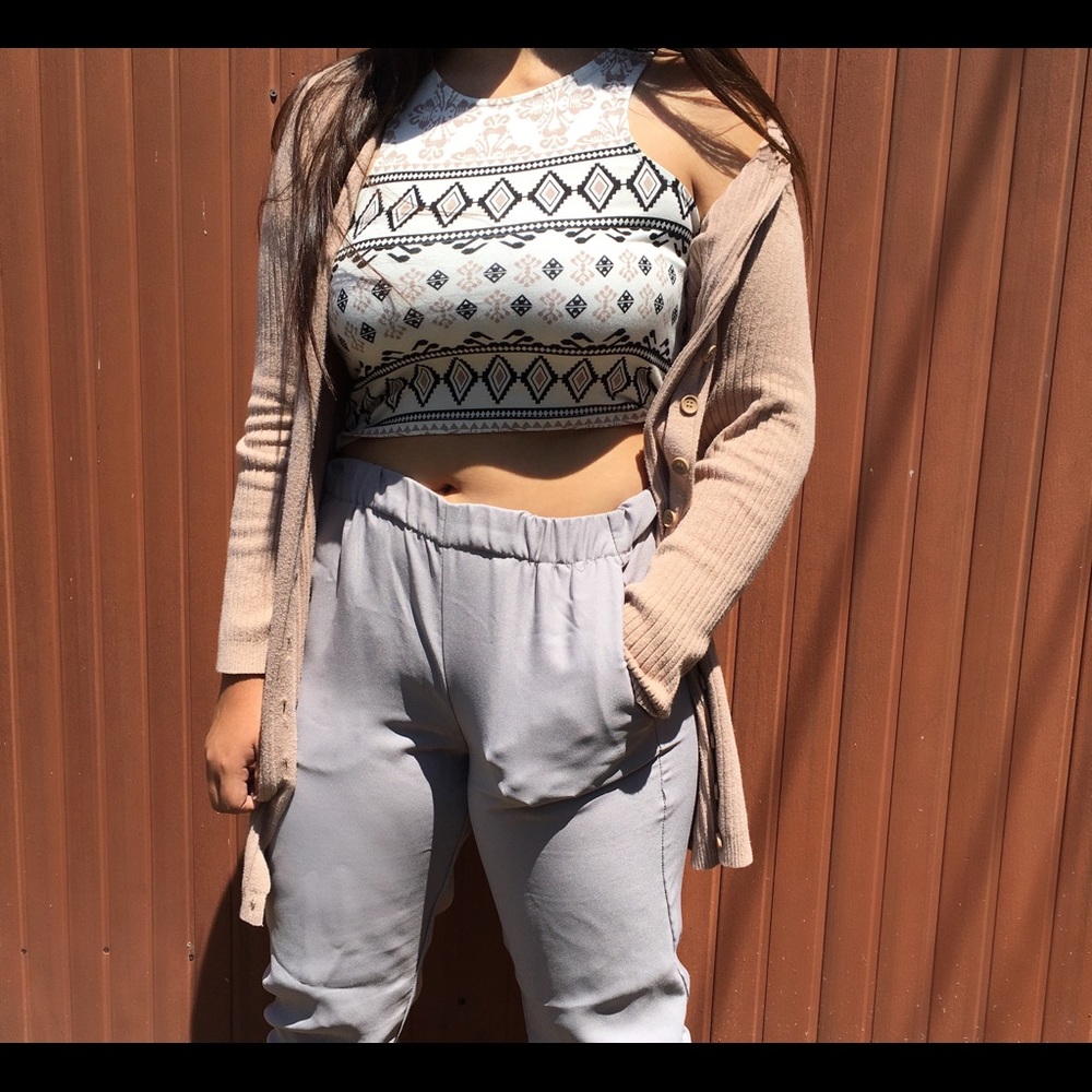 Summery Charlotte Russe tribal crop top