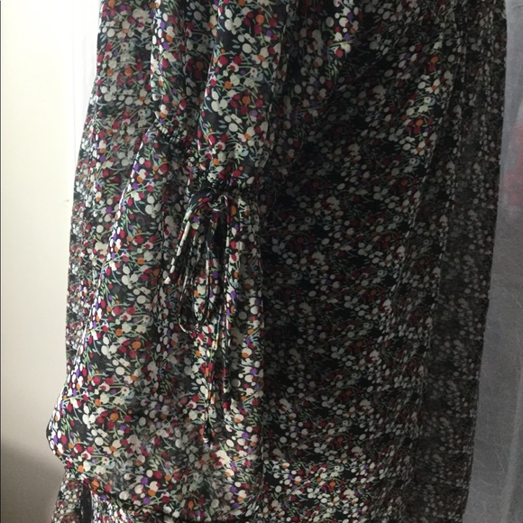 Sheer floral peasant top - Picture 3 of 5