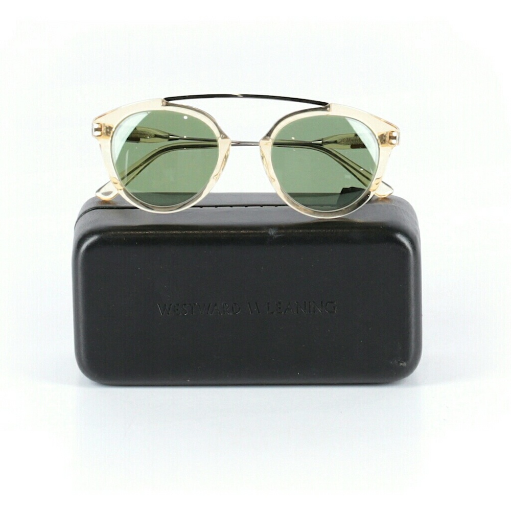 Westward leaning sunglasses