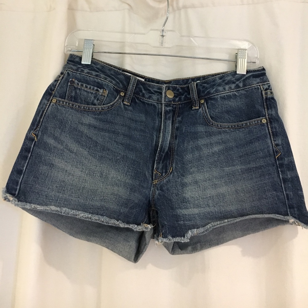 Denim cut off shorts