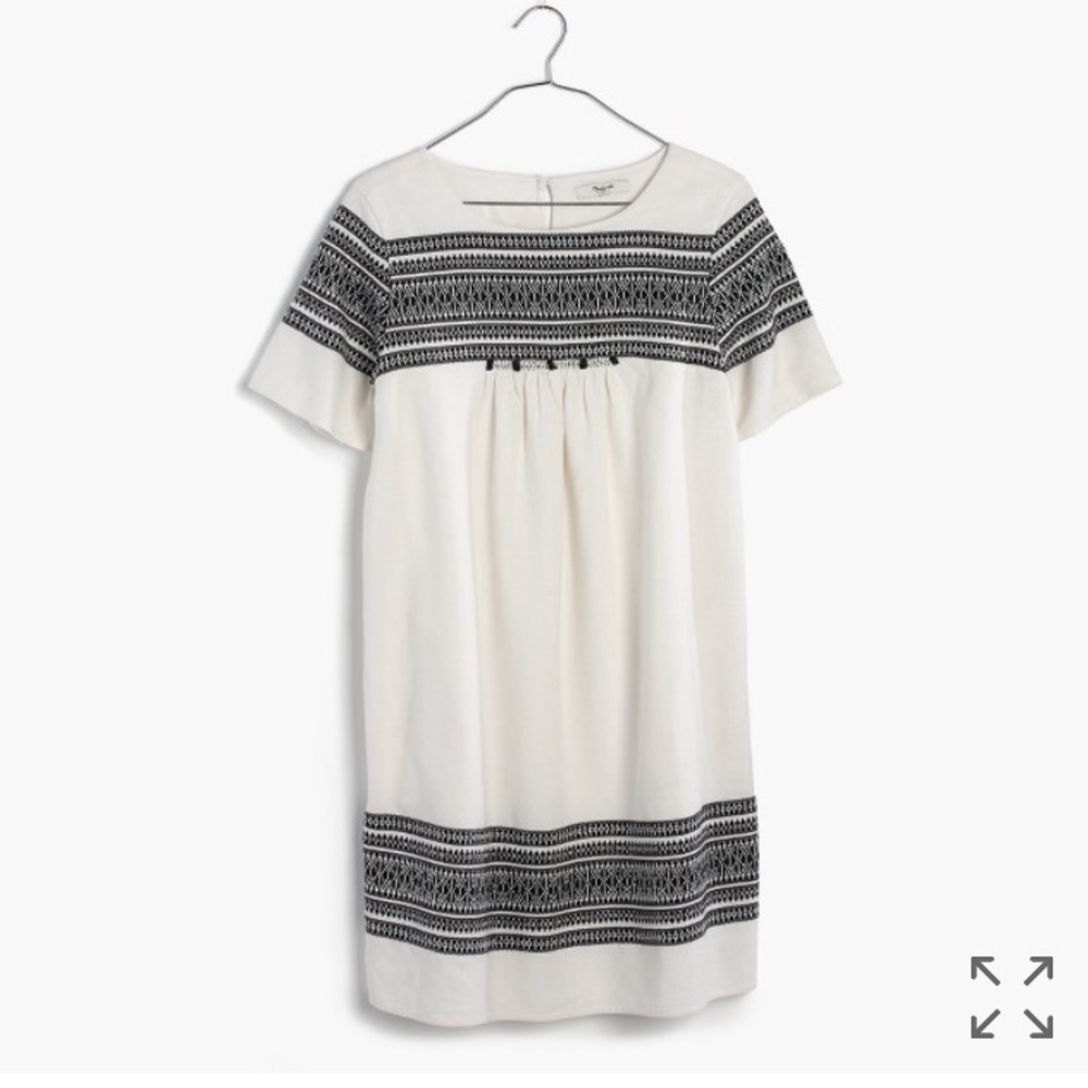 Madewell cabana jacquard shift dress
